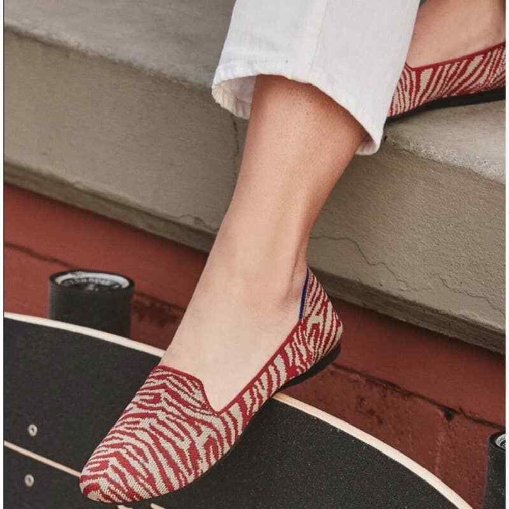 Rothy’s Red Zebra Loafers